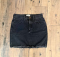 Black Jean skirt