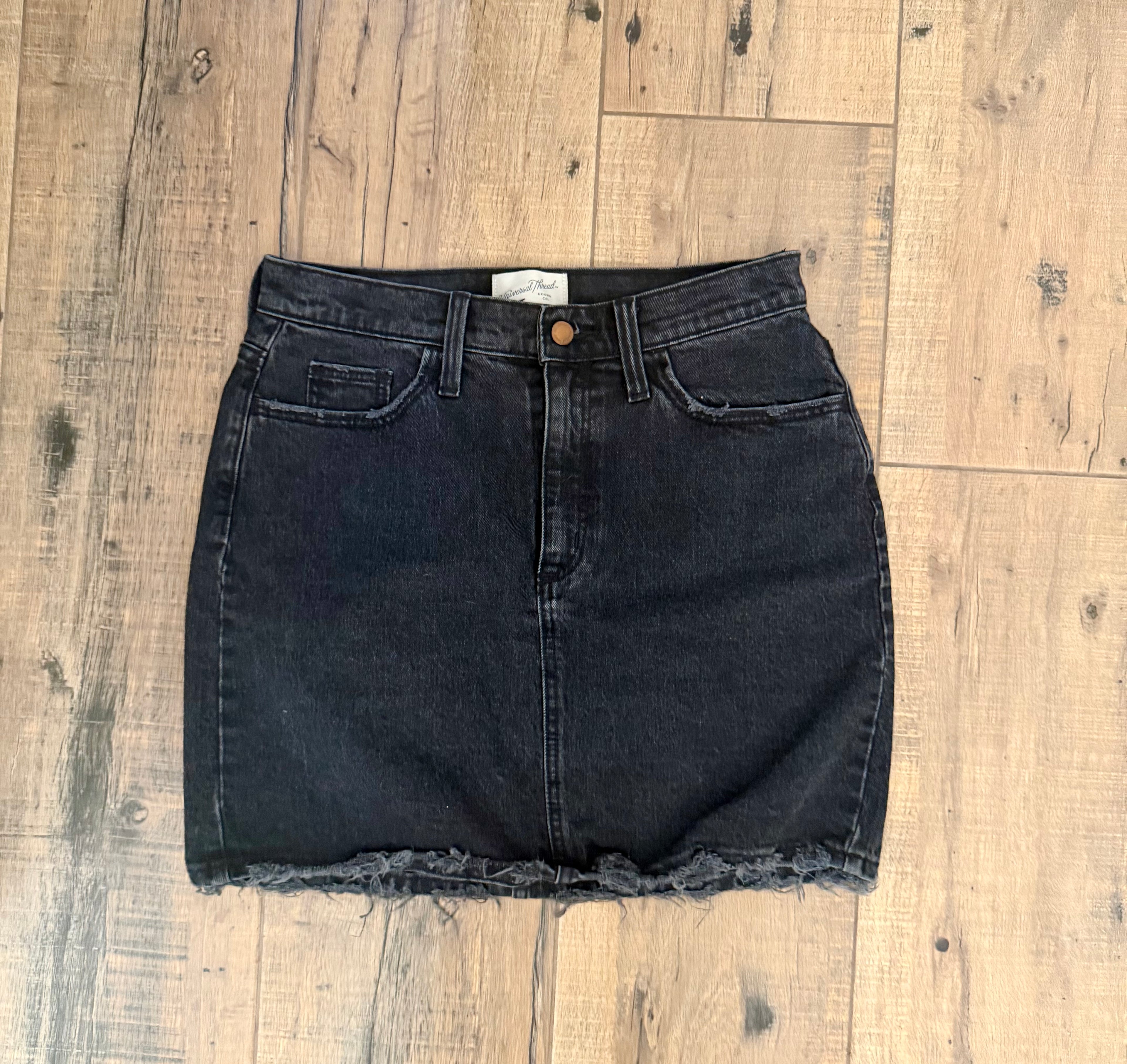 Black Jean skirt
