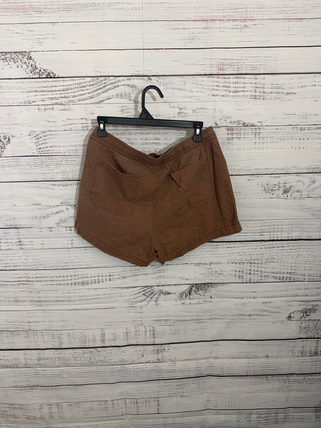 Brown cotton shorts