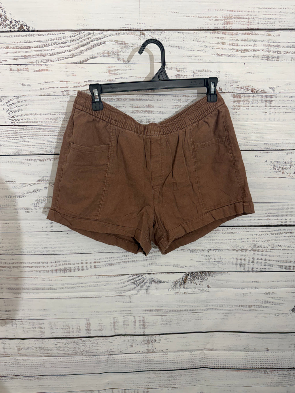 Brown cotton shorts