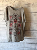 Lucky embellished floral tshirt