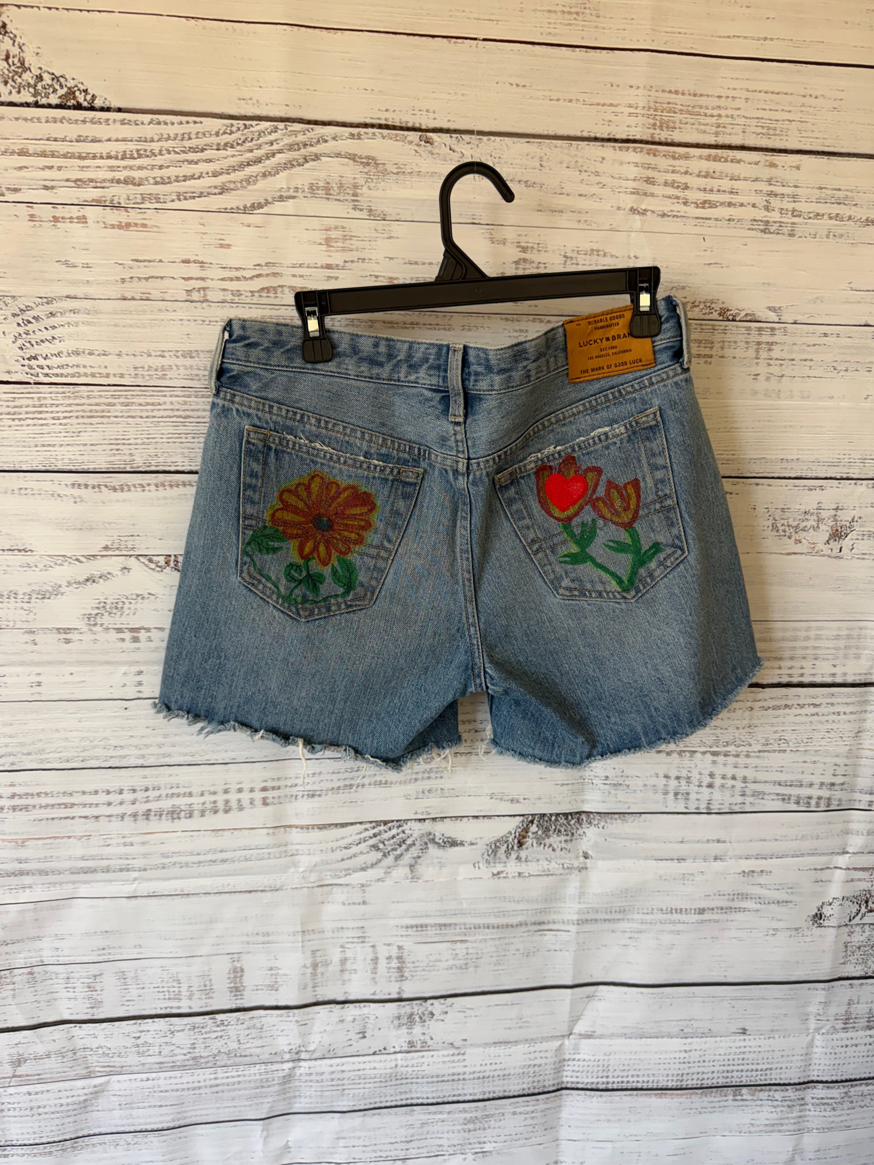 Lucky brand painted shorts