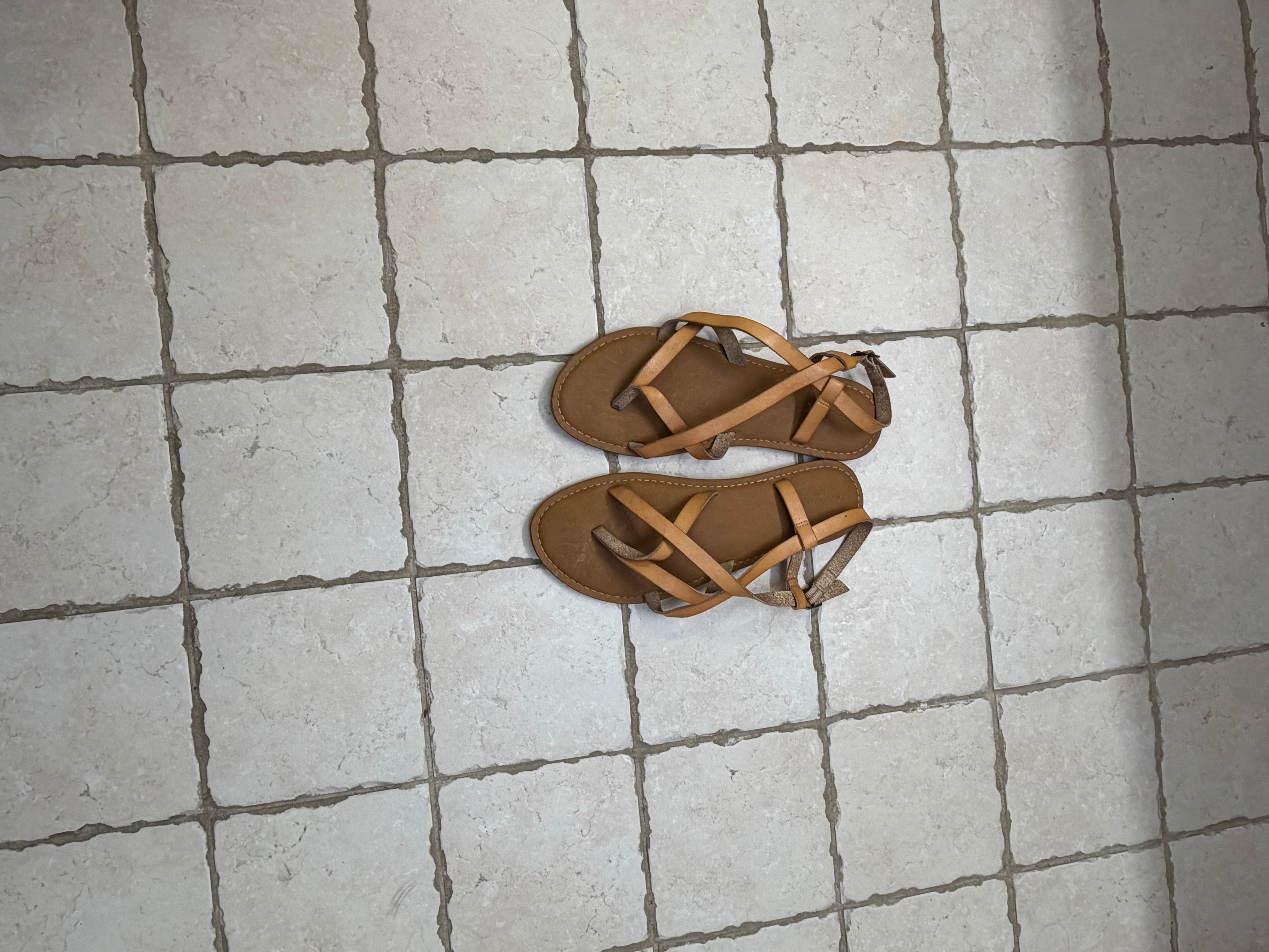 Tan sandals
