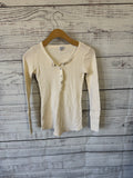 Long sleeve thermal 1/4 button