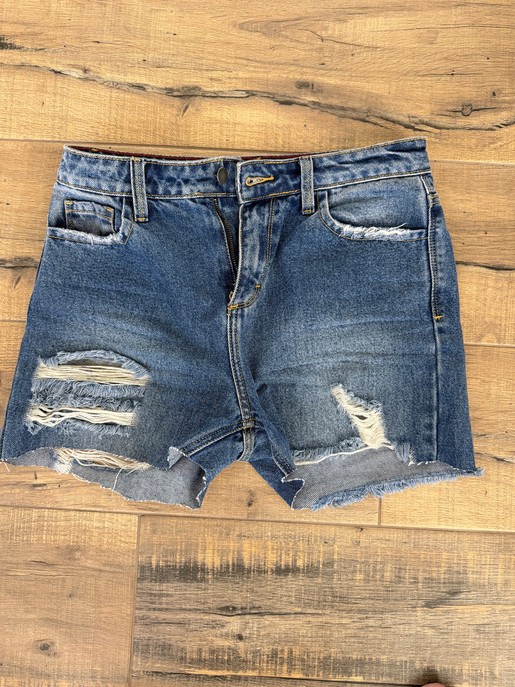 Fashion nova distressed Jean shorts