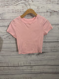 Pink crop tee