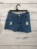 Distressed Jean shorts