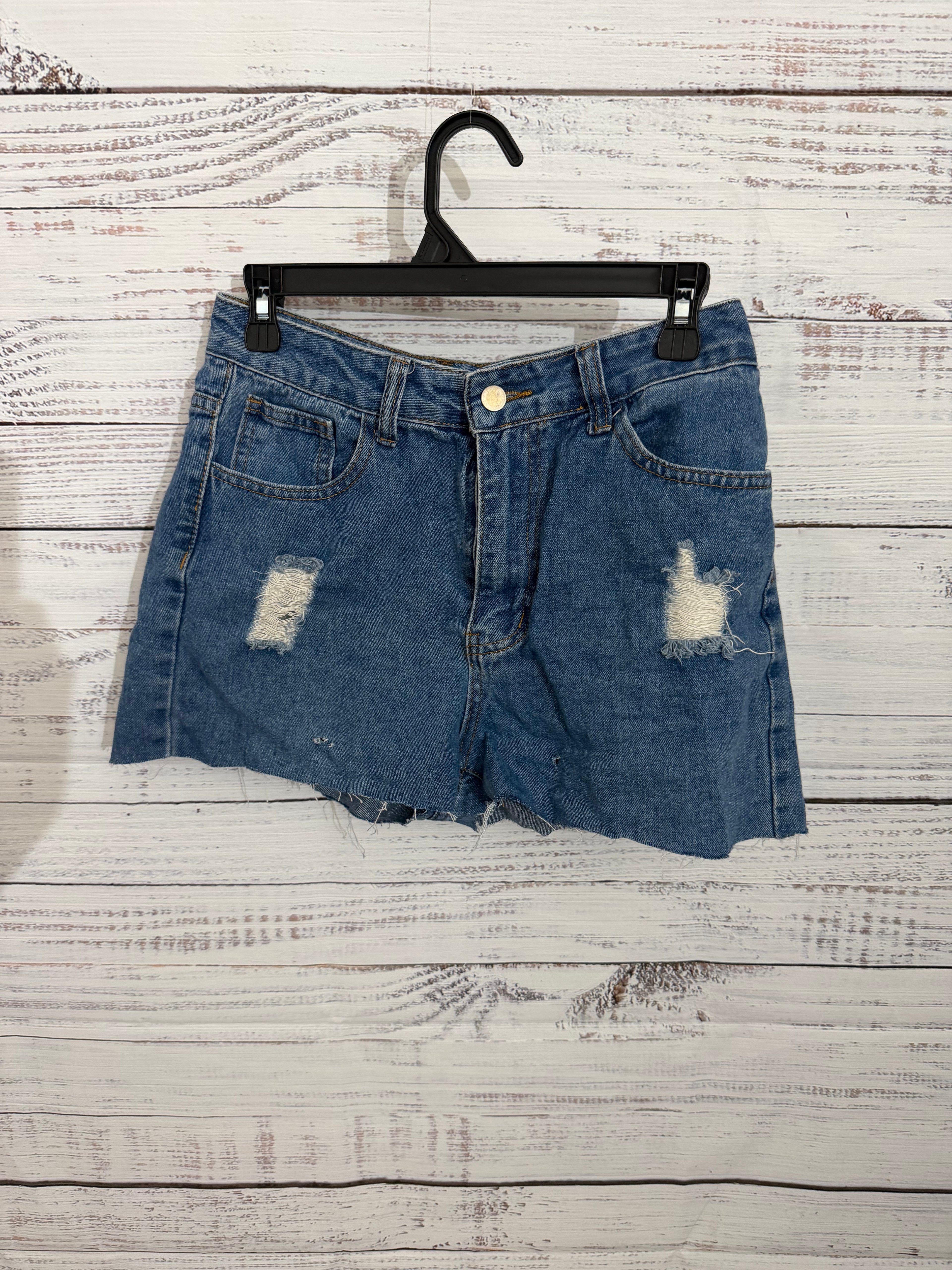 Distressed Jean shorts